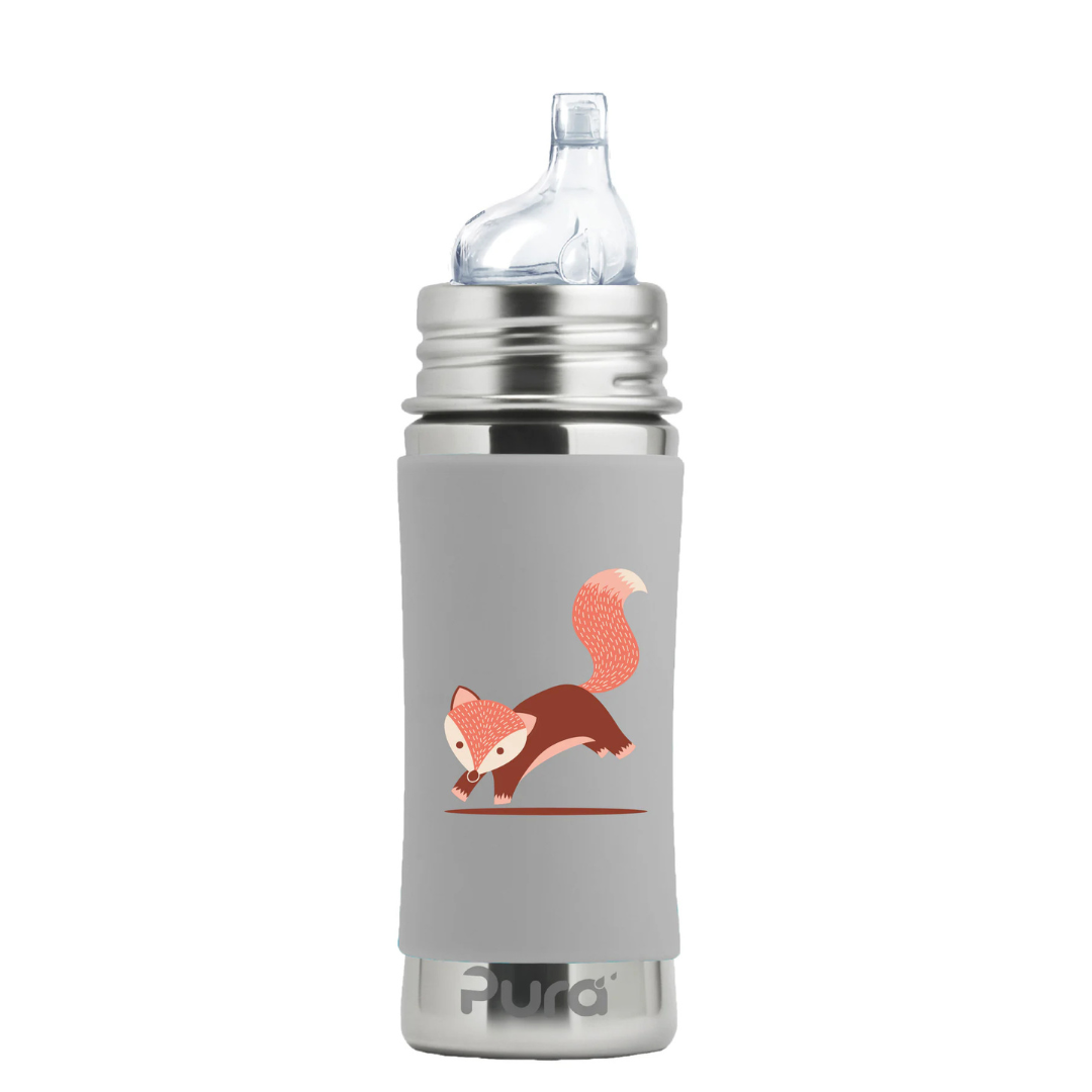 Pura 11oz Toddler Stainless Steel Bottle (Sippy /  Fox)