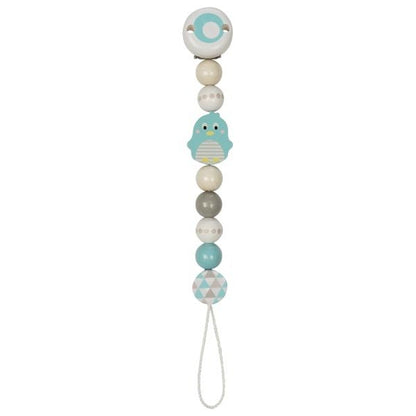 Heimess Wooden Pacifier Clip - Soother Chain Penguin
