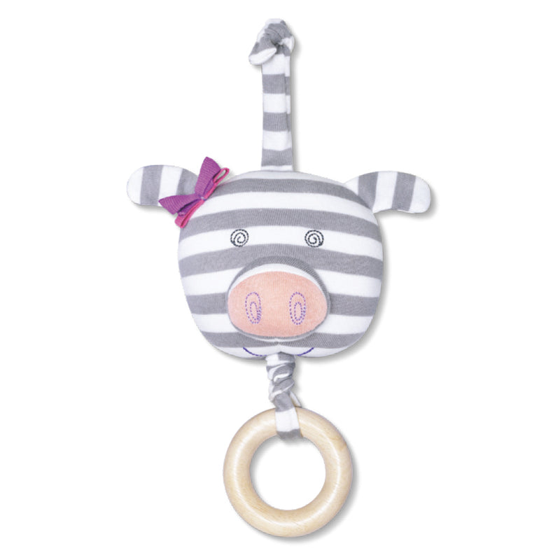 Organic Farm Buddies Waggle Plush Toy - Penny Pig