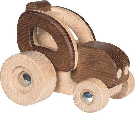 Goki Nature Wooden Tractor Vehicle Toy