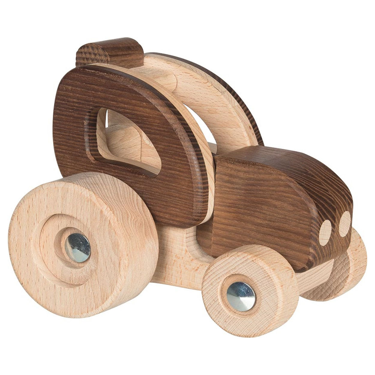 Goki Nature Wooden Tractor Vehicle Toy