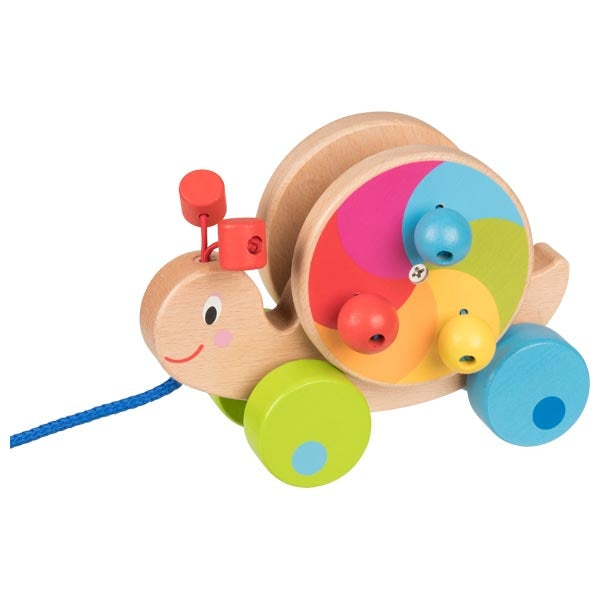 Goki Wooden Pull-Along Animal - Snail