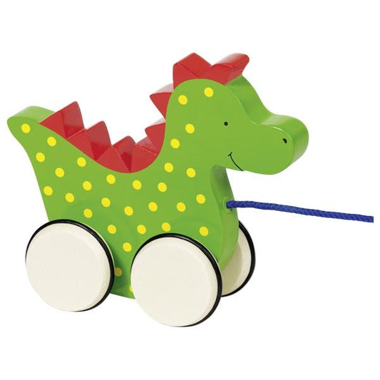 Goki Wooden Pull-Along Animal - Dragon Saro