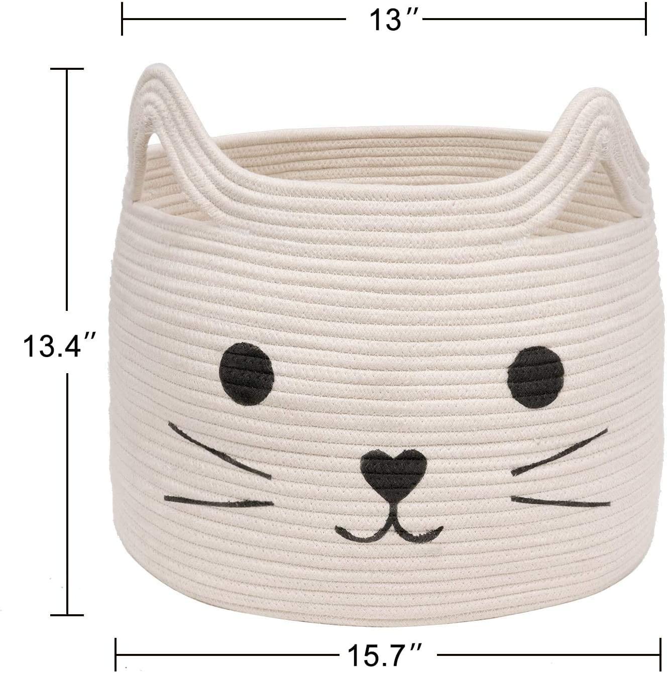 Ecolysium Cotton Woven Rope Basket - Cat