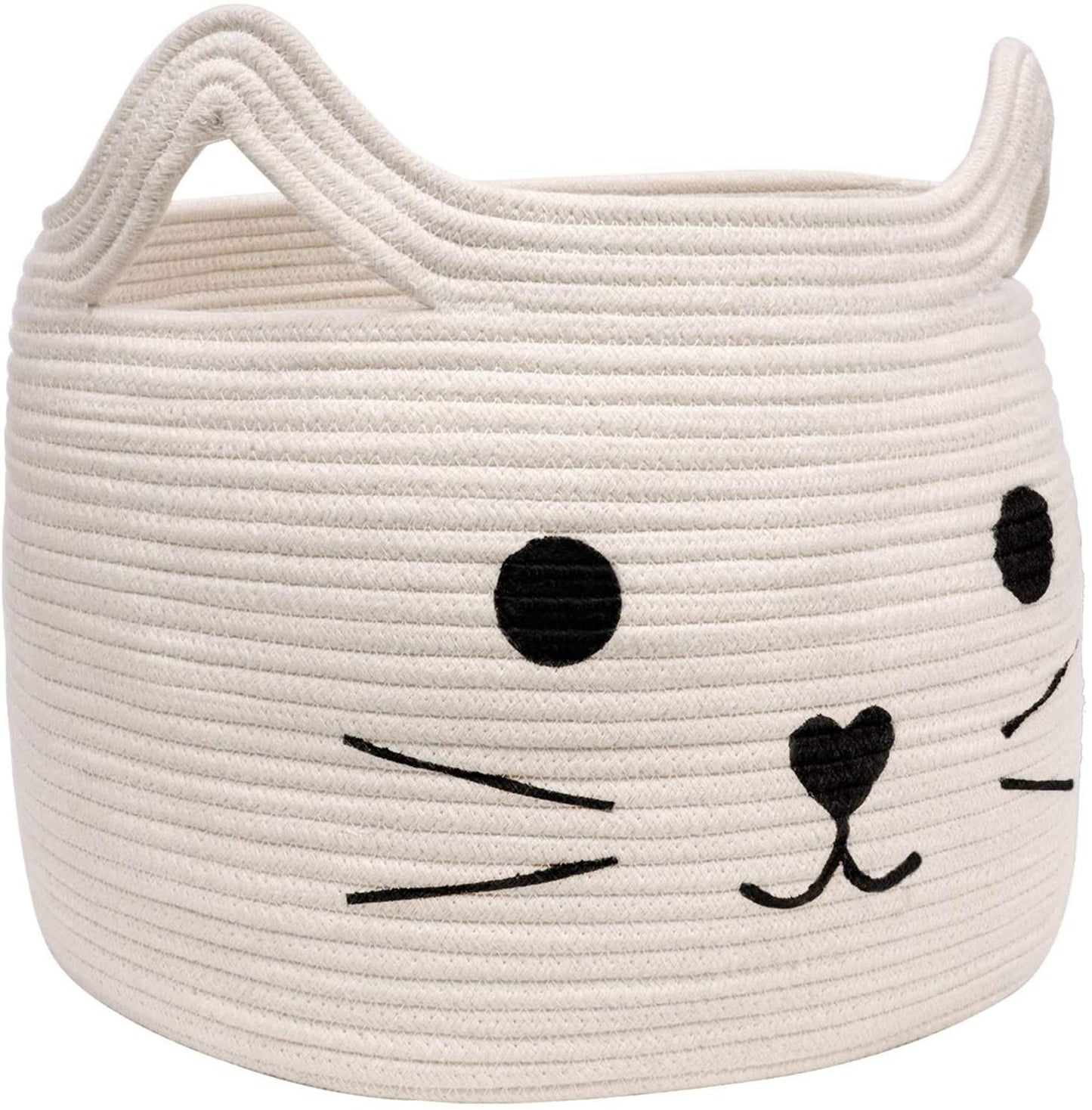 Ecolysium Cotton Woven Rope Basket - Cat