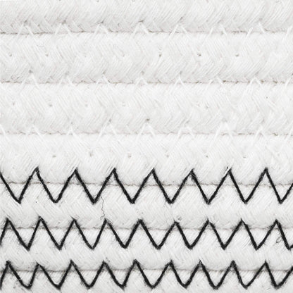 Ecolysium Cotton Woven Rope Basket - Zig Zag