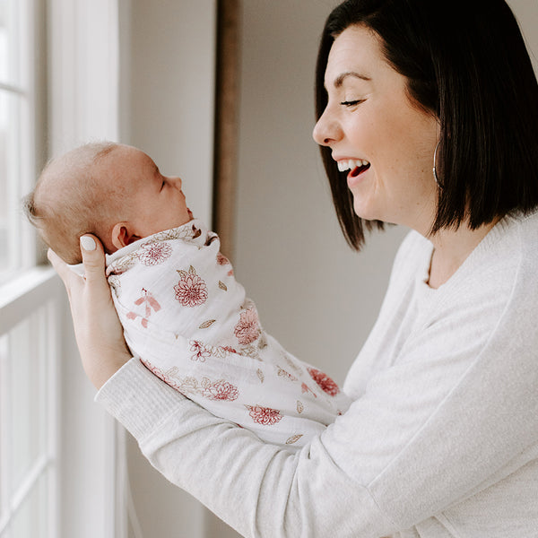 Aden Anais Classic Swaddle Dahlias Baby Joy Canada