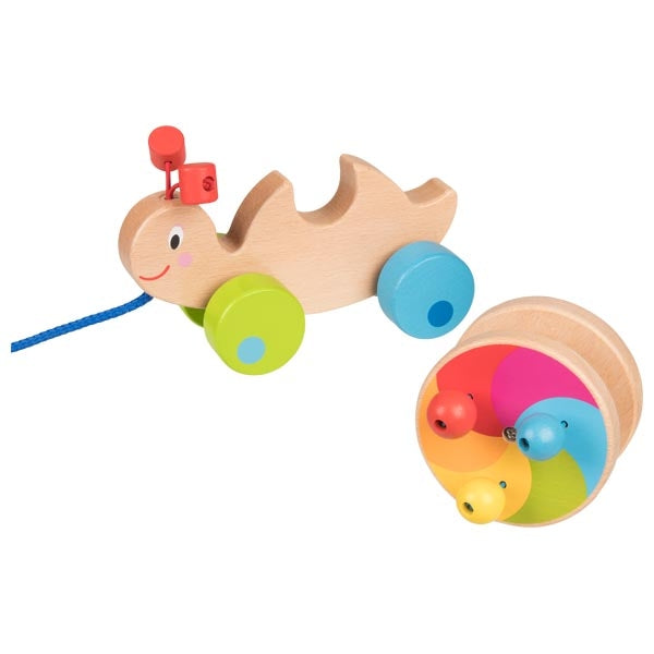 Goki Wooden Pull-Along Animal - Snail