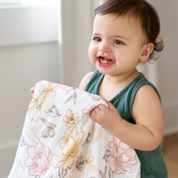 Aden Anais Organic Cotton Muslin Swaddle Blankets - Earthly - (4 Pack)