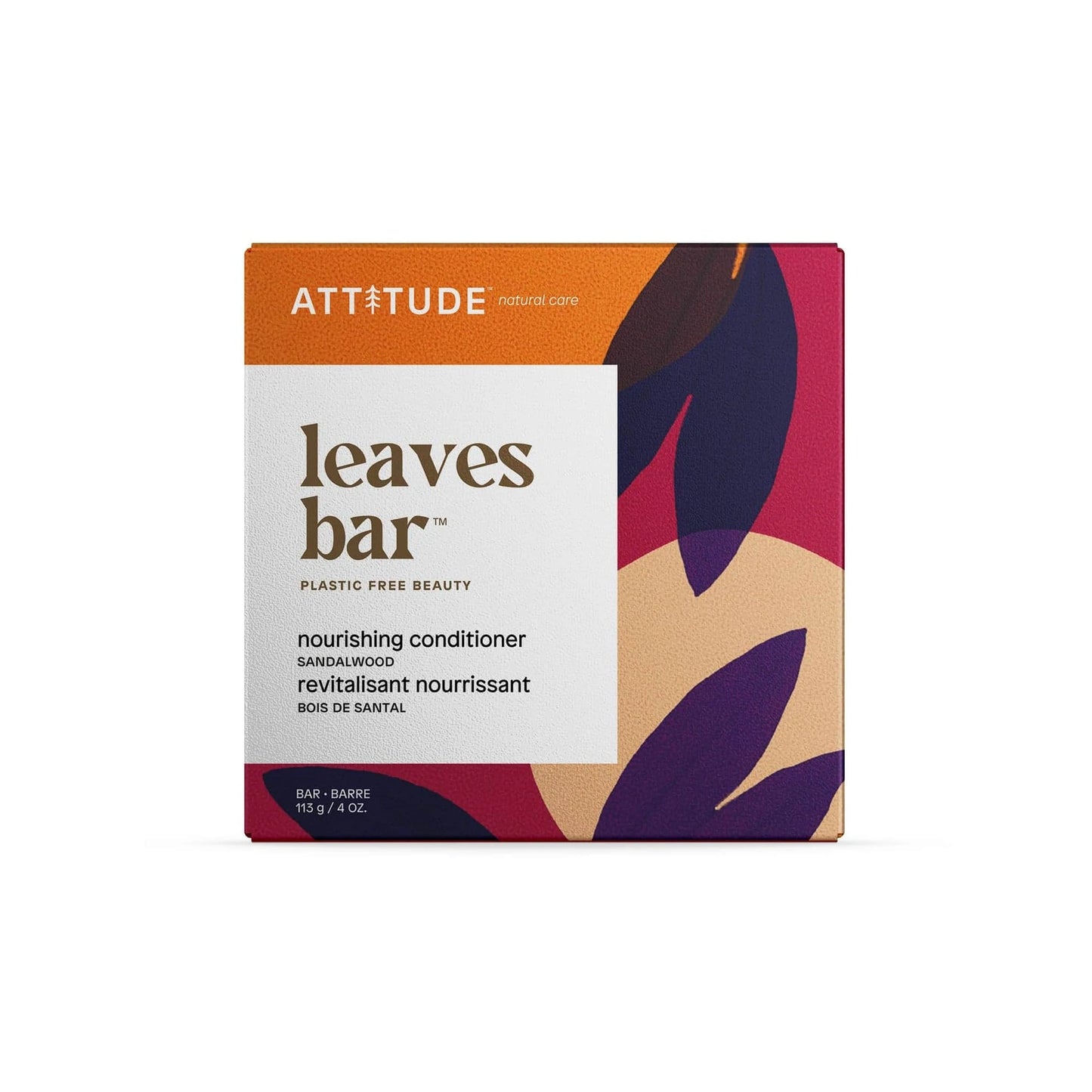 Attitude Plastic-free Leaves Bar - Nourishing Conditioner (Sandalwood)