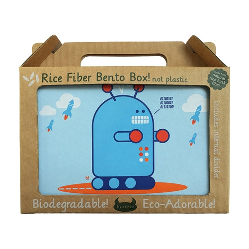 Beatrix NY Rice Fibre Bento Box - Pixel The Robot