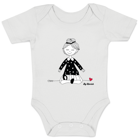 Baby Organic Short Sleeve Bodysuit (Art - Baby Thy Name Is Cute)