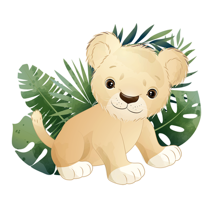 [Personalized] Endanzoo Organic Baby Bodysuit - Lion