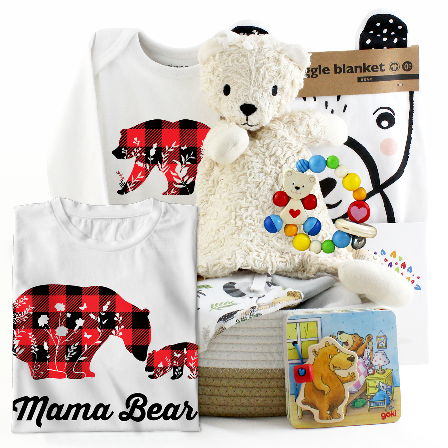 Zeronto Mom, Dad & Baby Gift Basket - Bear Family