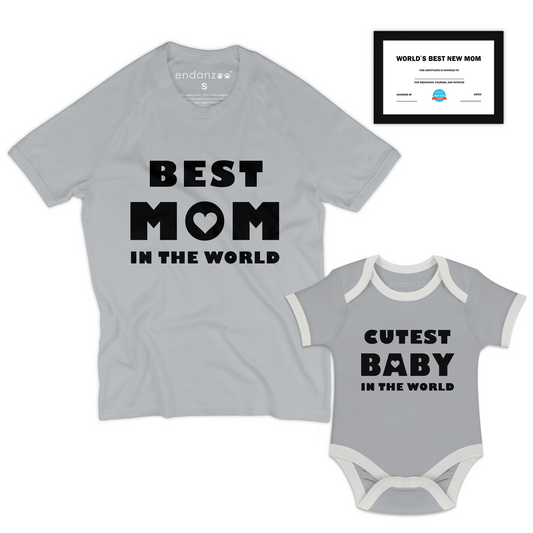 Endanzoo Gift Bundle for New Mom & Baby (Best Mom in the World)