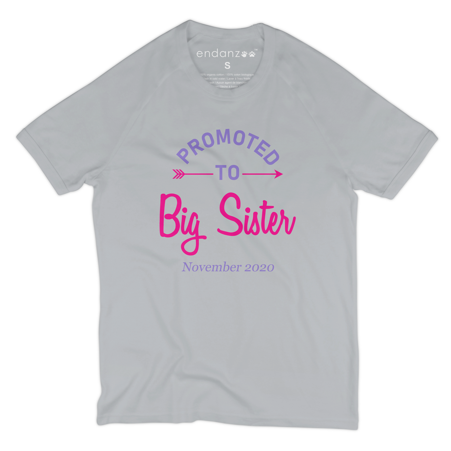 [Personalized] Promoted To Big Sister Organic Kids Tee Shirt I Pregnancy Announcement Kids Tshirt