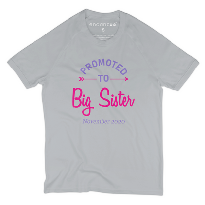 [Personalized] Promoted To Big Sister Organic Kids Tee Shirt I Pregnancy Announcement Kids Tshirt