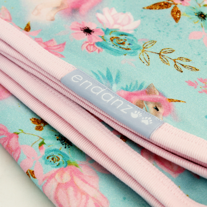 Personalized Baby Organic Swaddle Blanket - Mystical Unicorns