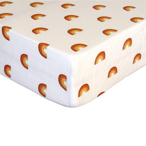 Brean Organic Muslin Cotton Crib Sheet - Sweet Dreams