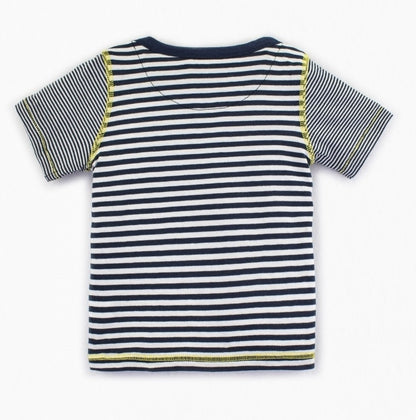 Colored Organics Short Sleeve Everest Tee Shirt (Anchor Stripe)