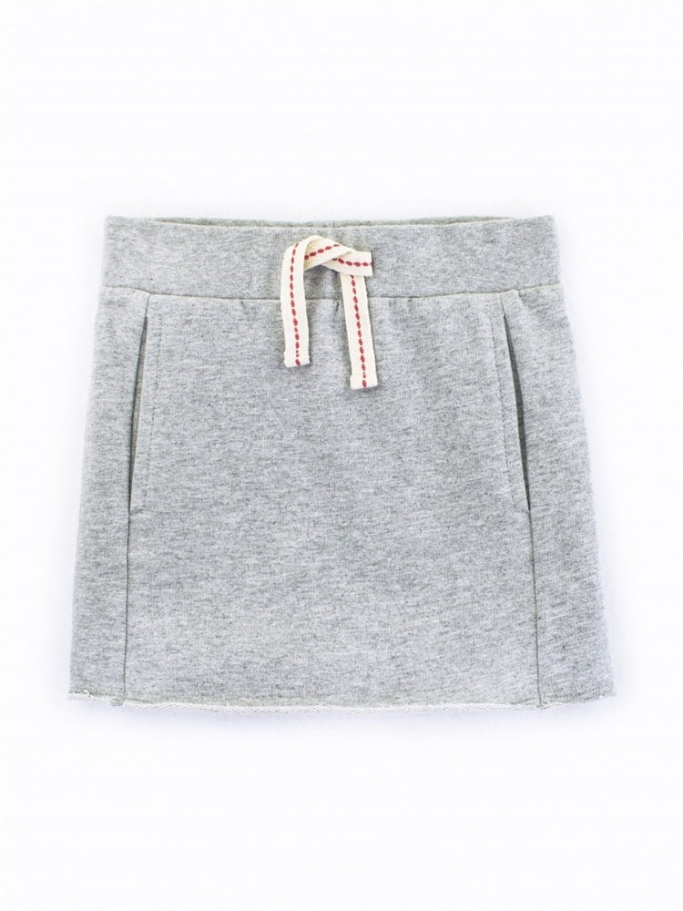 Colored Organics Raw Edge Skirt (Heather Grey) - Size 2T, 3T, 4T