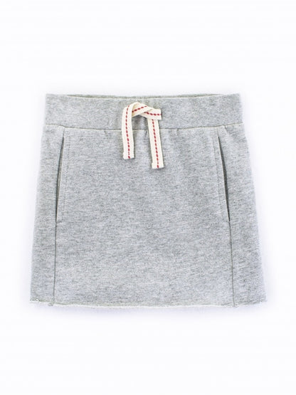 Colored Organics Raw Edge Skirt (Heather Grey) - Size 2T, 3T, 4T