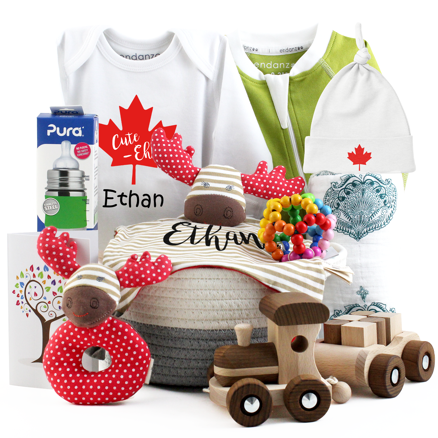 Canada's Baby Gift Basket - Little Cute Canuck