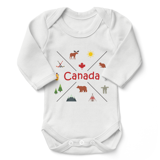 Beautiful Canada - Organic Baby Bodysuit