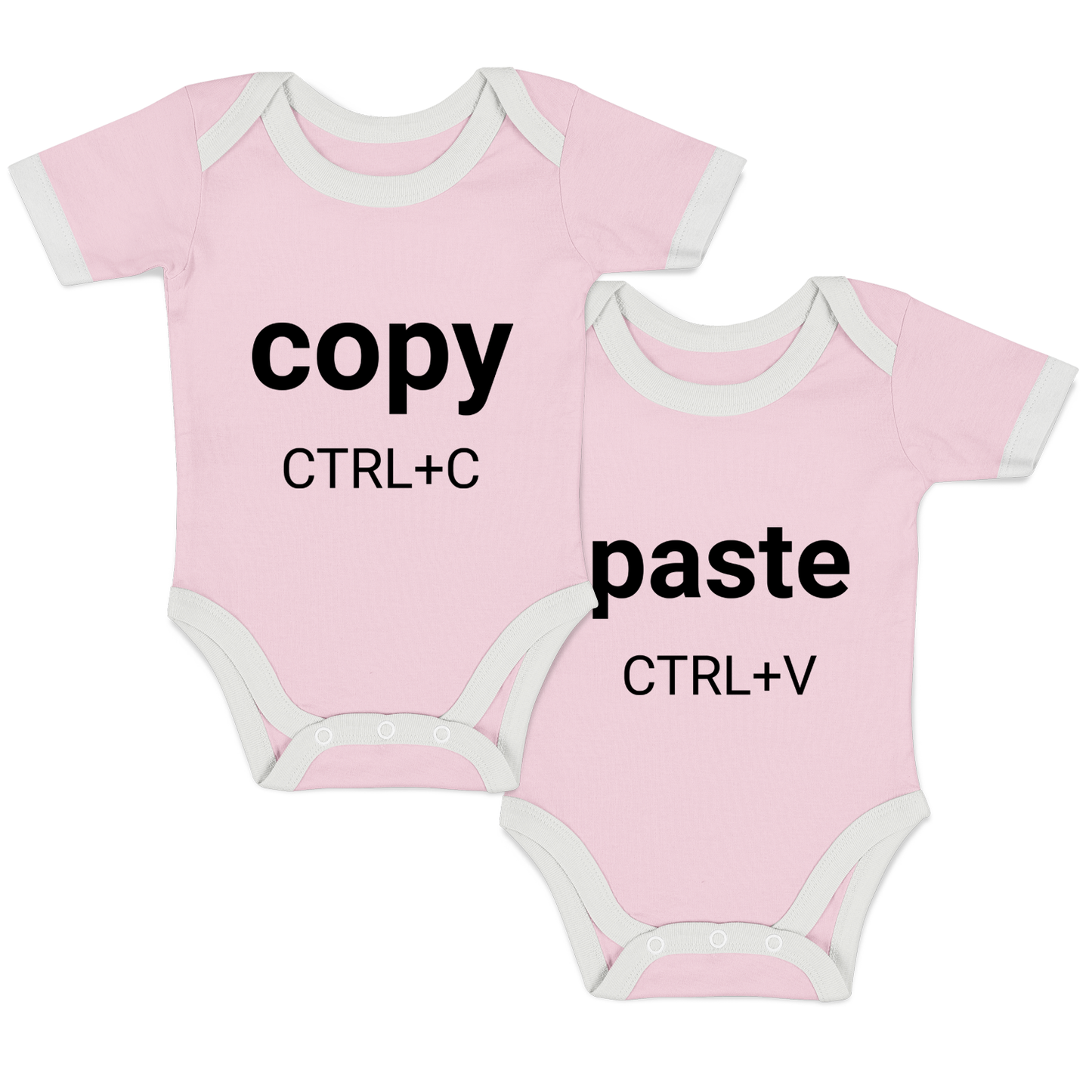 Endanzoo Twins Organic Baby Bodysuits - Copy Paste