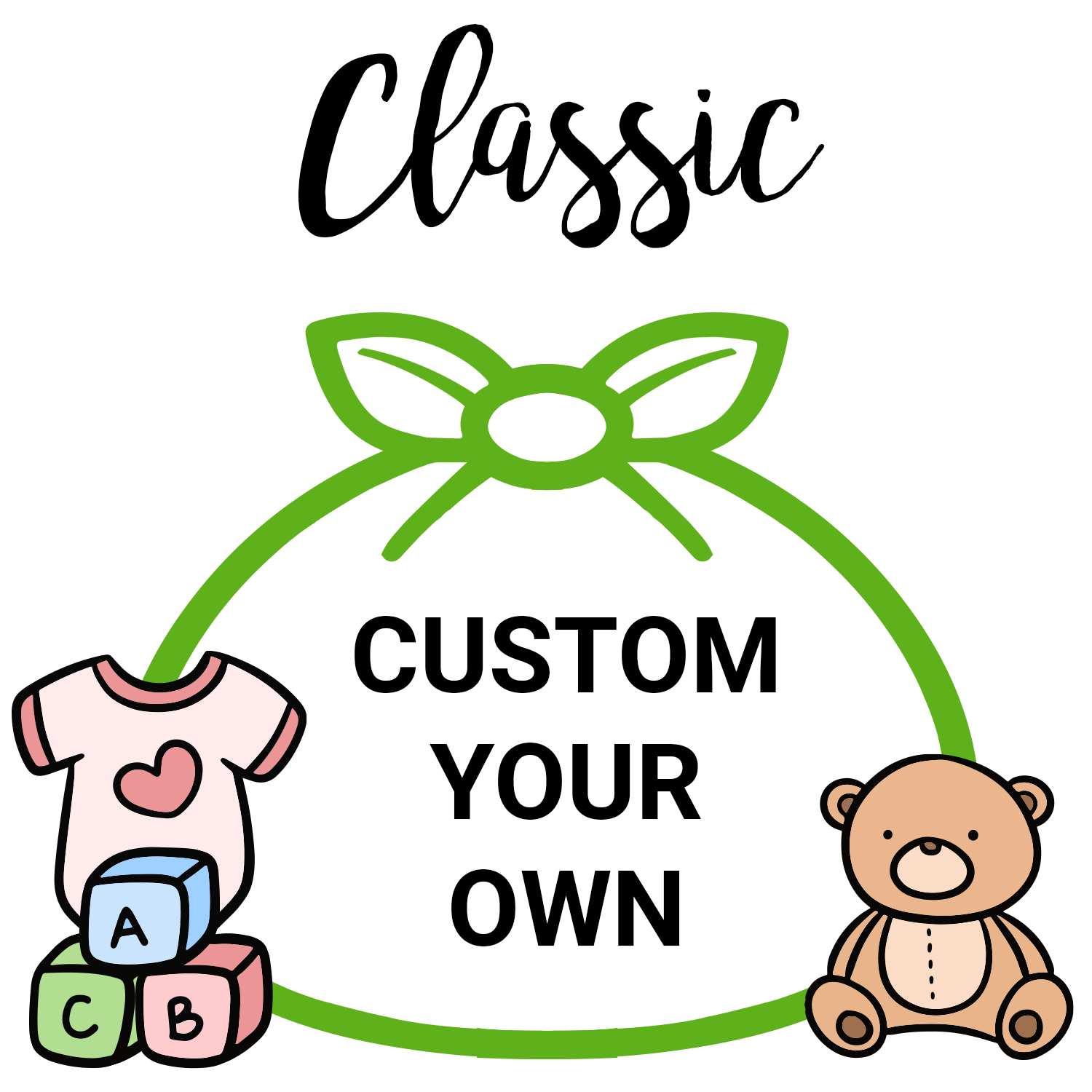 Classic Custom Baby Gift Basket