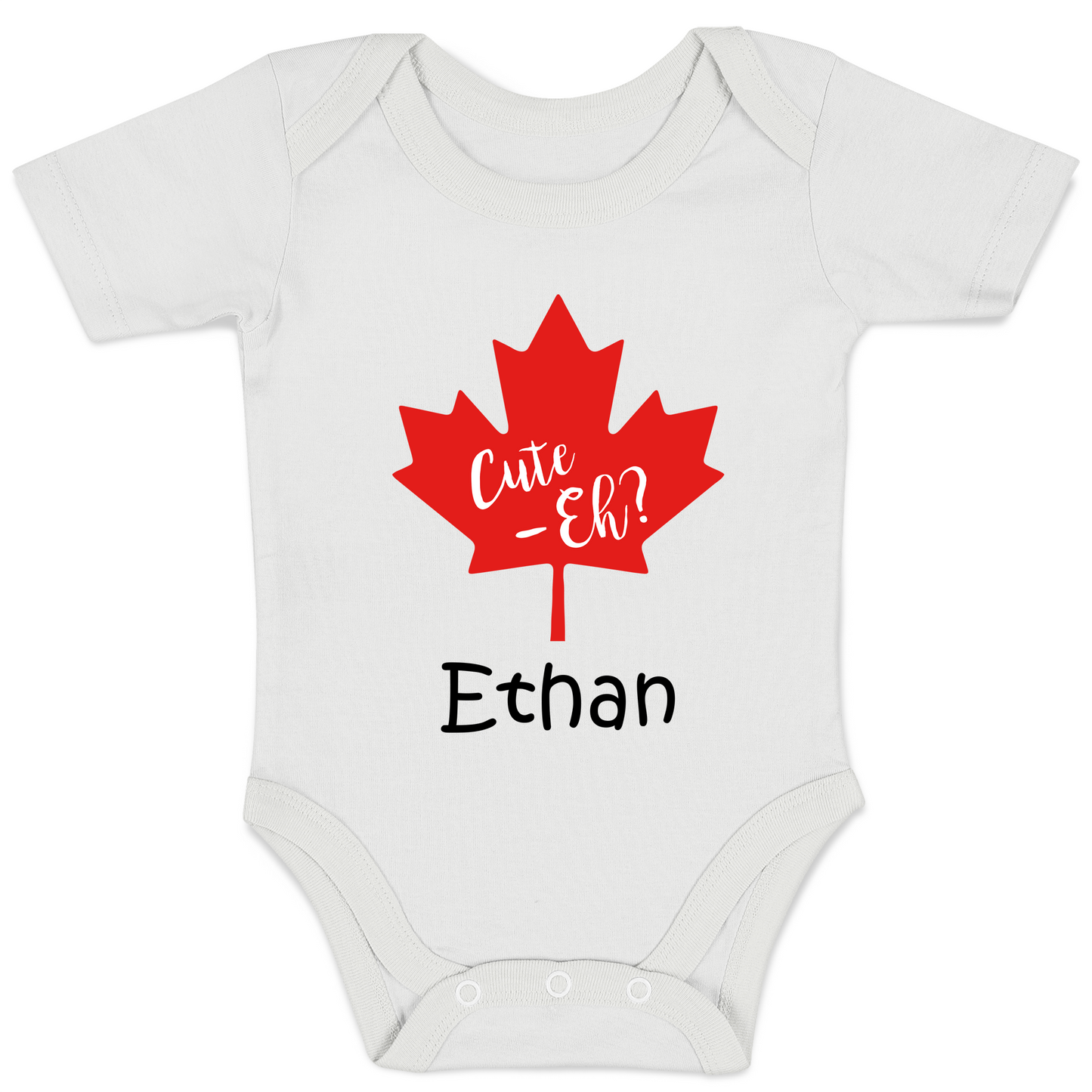[Personalized] Endanzoo Organic Baby Bodysuit - Canada's Cute Eh