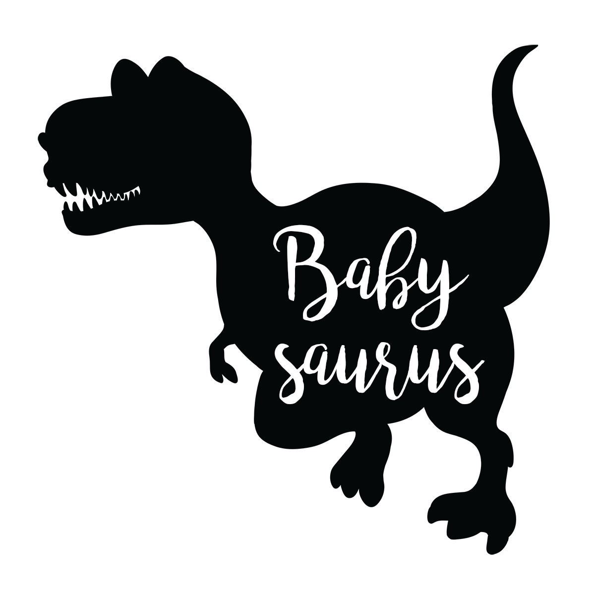 Personalized Matching Mom & Baby Organic Outfits - Dinosaurus Family (Grey)