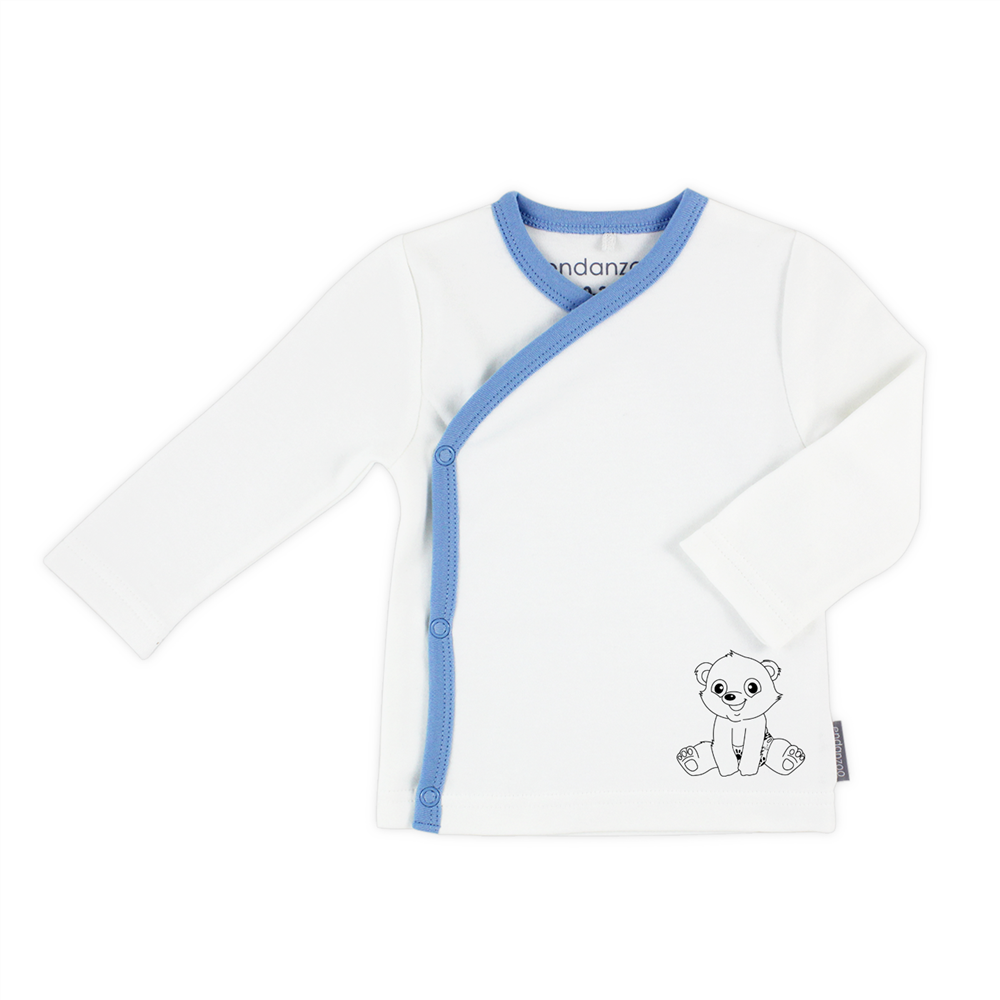 Endanzoo Organic Kimono Shirt - Baby Polar Bear
