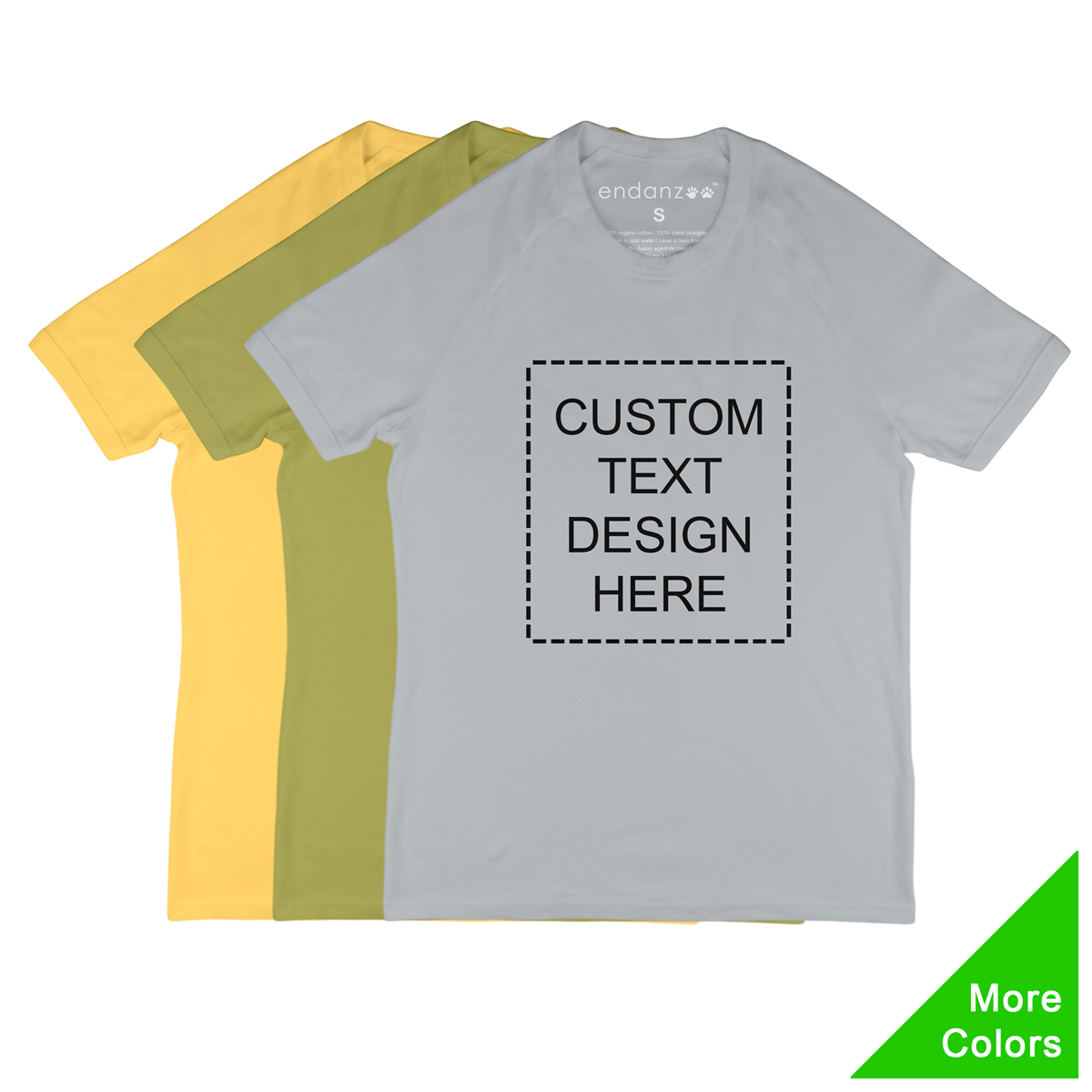 [Custom Text]  Endanzoo Organic Toddler Kids T-shirt - Short Sleeve