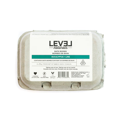Level Naturals - Eucalyptus & Lime Bath Bombs