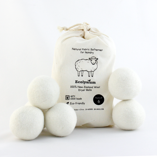 Ecolysium Wool Dryer Balls (6-Pack)