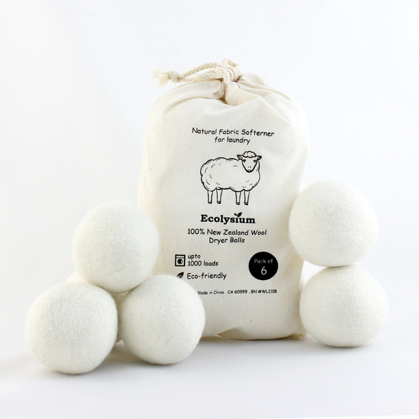 Ecolysium Wool Dryer Balls (6-Pack)