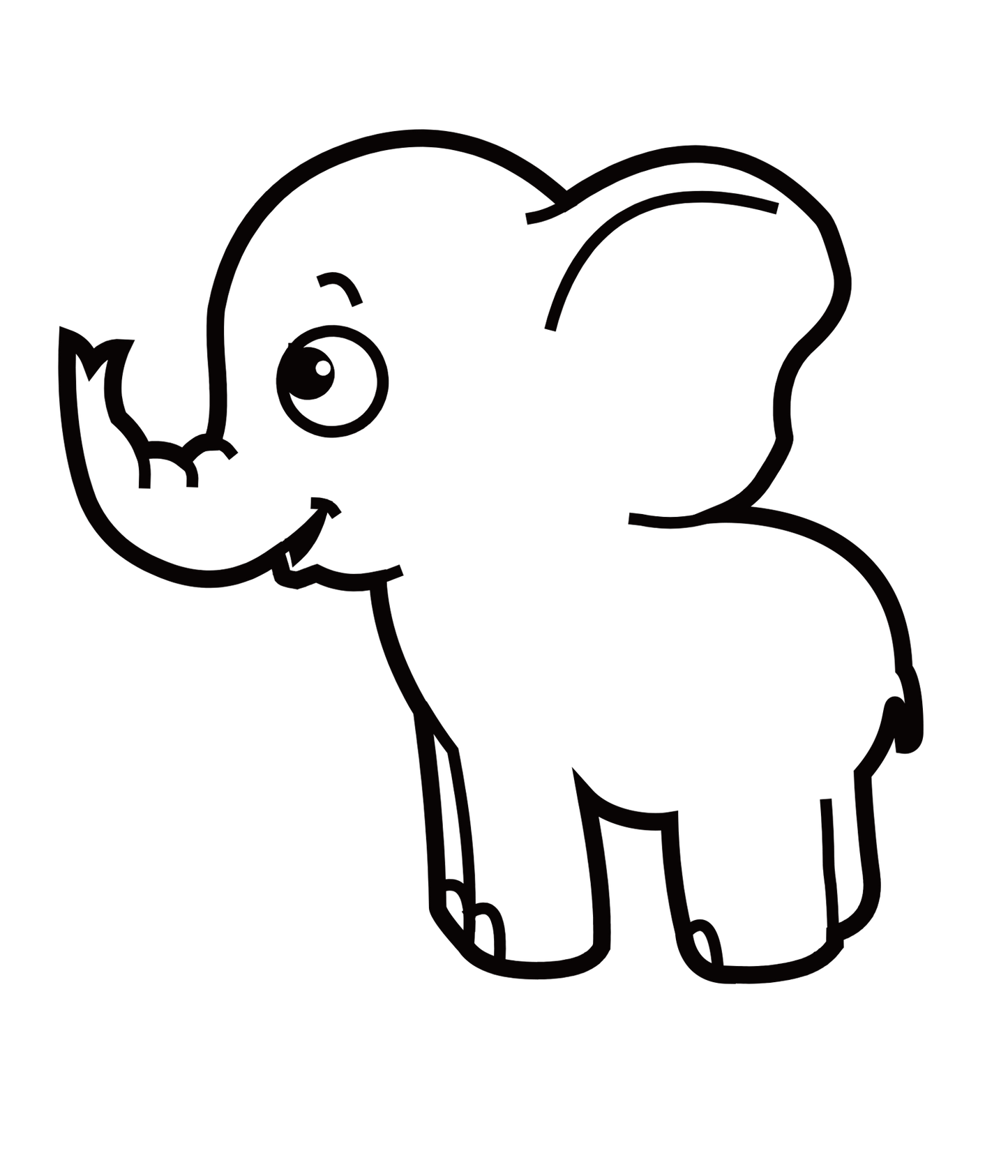 Personalized Organic Baby Bodysuit - Little Elephant (Pink / Short Sleeve)