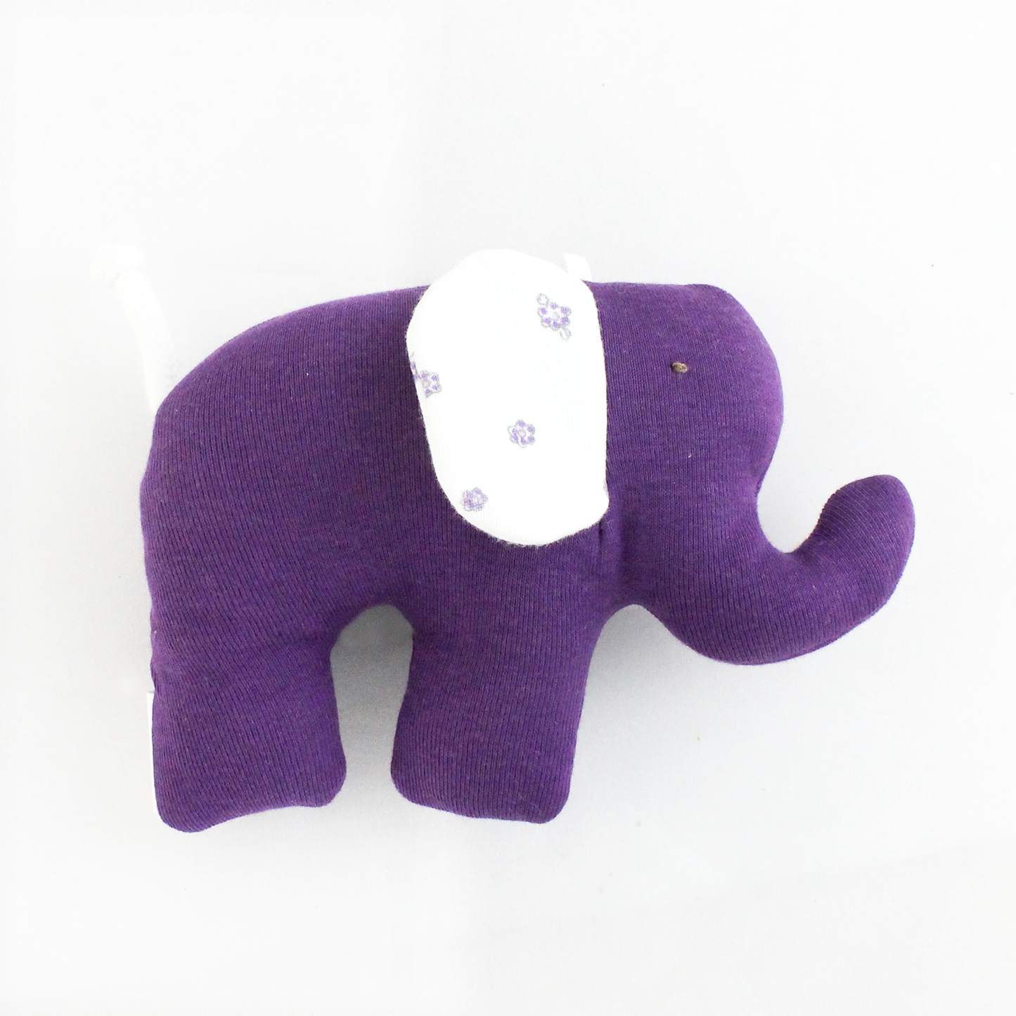 Under The Nile Organic Scrappy Elephant (Purple/ White Ears)