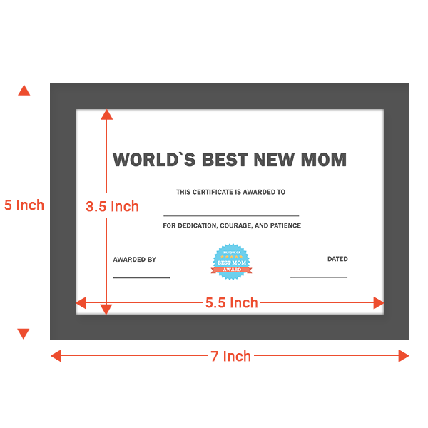 World's Best New Mom Award Certificate With Frame