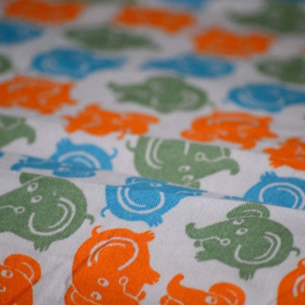 Glo Baby Organic Elephant Crib Skirt