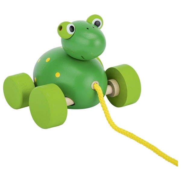 Goki Wooden Pull-Along Animal (Frog)