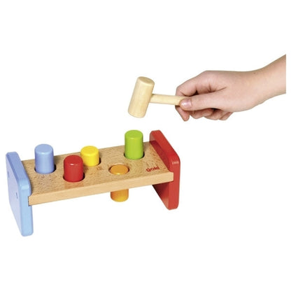 Goki Wooden Hammer Bench Multi-color (5 Sticks)