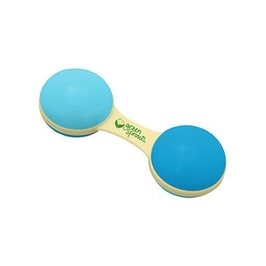Green Sprouts Cornstarch Dumbell Rattle - Blue
