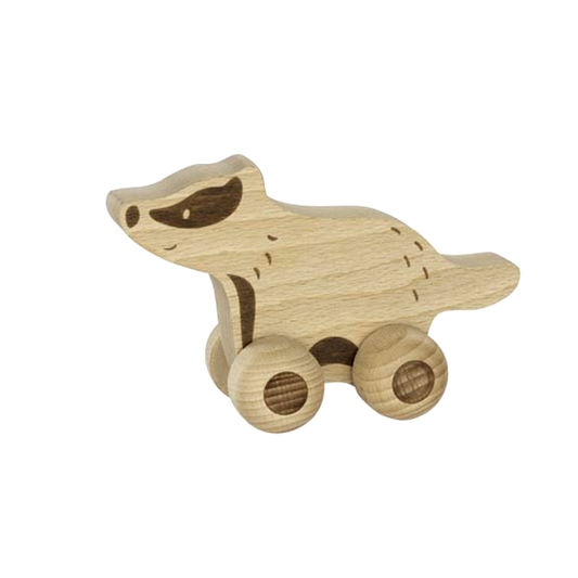 Goki Nature Wooden Push-Along Animal Fox