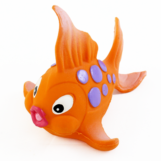 Lanco Natural Rubber Bath Toy - Goldfish Ora (Hermetic Design)