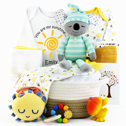 Zeronto Baby Gift Basket - Golden Sunshine
