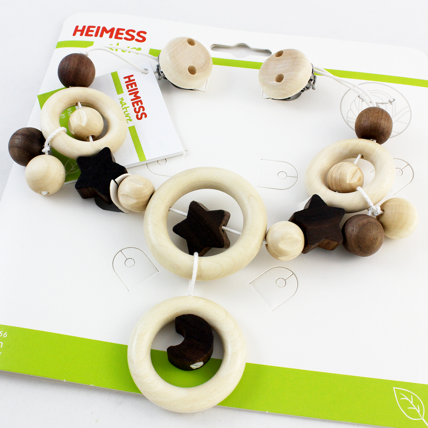 Heimess Stroller Chain Toy - Moon & Stars