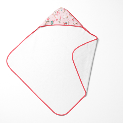 Endanzoo Organic Baby Hooded Towel - Pink Blossom