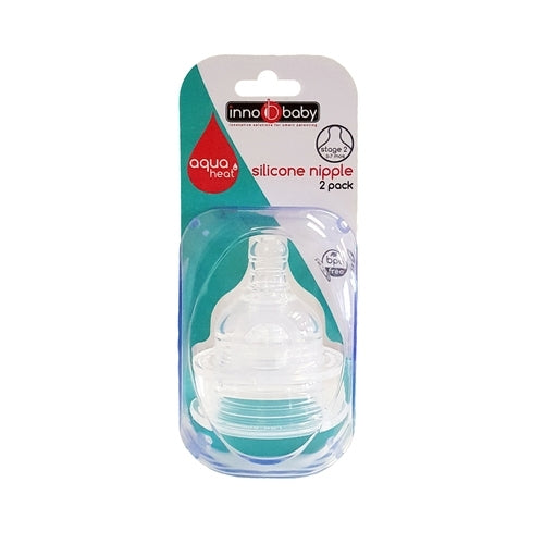 Innobaby Silicone Nipple - 2 pack - Clear